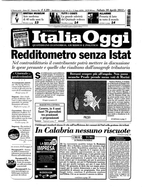 Italia oggi : quotidiano di economia finanza e politica